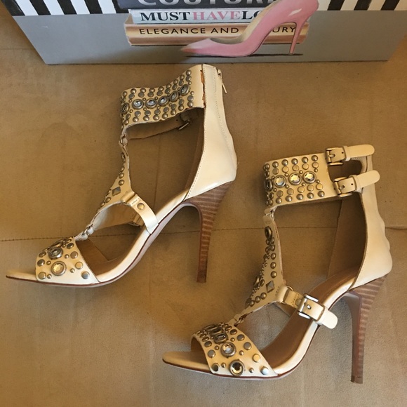 Aldo cream studded sandals - Picture 2 of 4